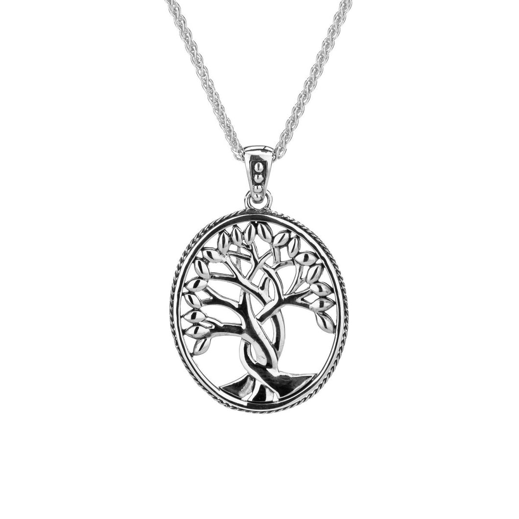 Keith Jack Sterling Silver Tree Of Life Pendant - Fifth Avenue Jewellers