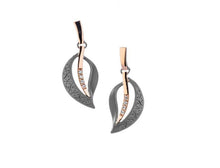 Load image into Gallery viewer, Keith Jack White Sapphire Trinity Leaf Earrings - Fifth Avenue Jewellers
