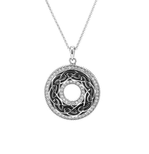 Keith Jack Window To The Soul Pendant With Black Enamel - Fifth Avenue Jewellers