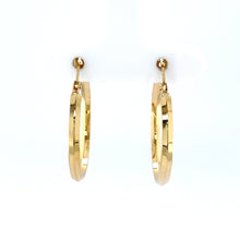 Load image into Gallery viewer, Knife Edge Yellow Gold Hoops - Fifth Avenue Jewellers
