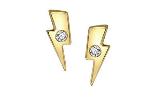 Lightning Bolt Diamond Stud Earrings - Fifth Avenue Jewellers