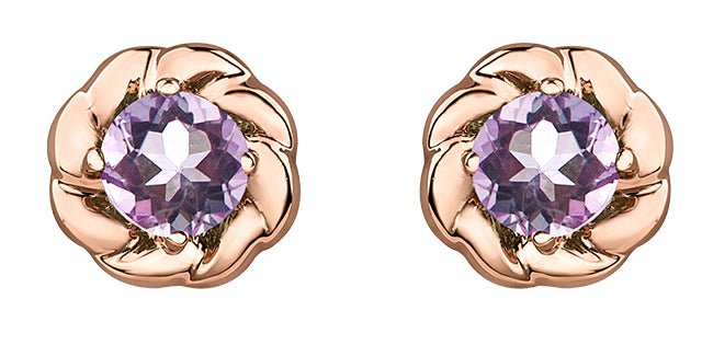 Lilac Amethyst Stud Earrings - Fifth Avenue Jewellers