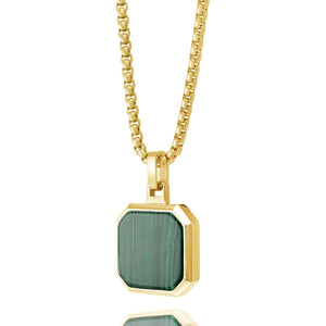 Malachite Pendant Necklace - Fifth Avenue Jewellers