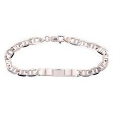 Marine Link ID Bracelet In Sterling Silver - Fifth Avenue Jewellers