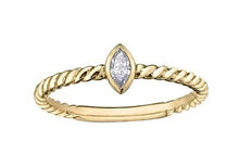 Load image into Gallery viewer, Marquise Solitaire Stacker Band - Fifth Avenue Jewellers
