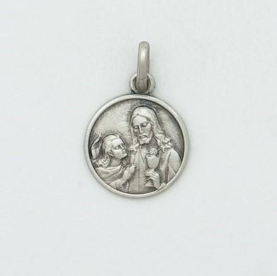 Medium Silver First Communion Medal - Fifth Avenue Jewellers