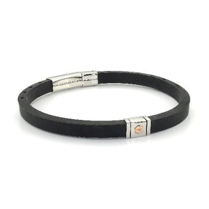 Mens Adjustable Silicone Bracelet SLB448 - Fifth Avenue Jewellers