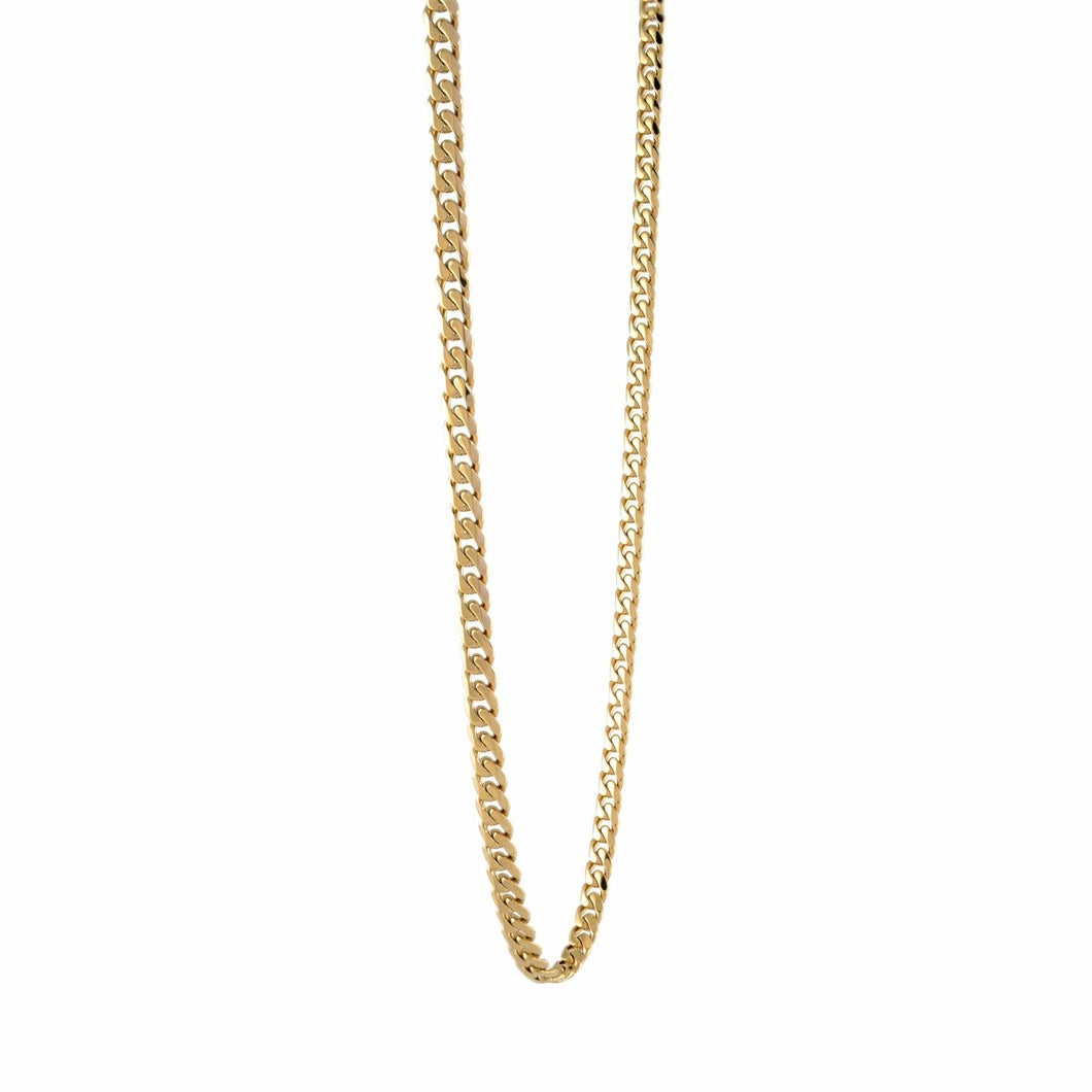 Mens Gold Ion Plated Steel Curb Chain - Fifth Avenue Jewellers