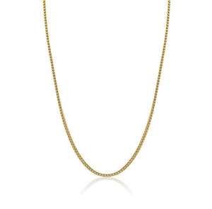 Mens Gold Round Franco Necklace SYN21 - Fifth Avenue Jewellers