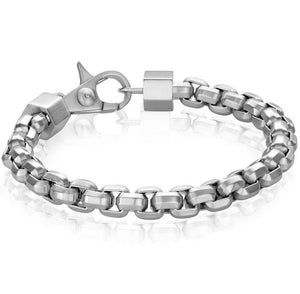 Mens Hexagon Box Link Bracelet SMB257 - Fifth Avenue Jewellers