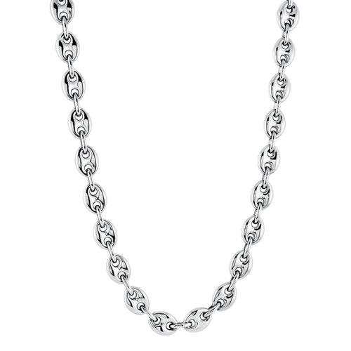 Mens Hollow Puff Gucci Link Chain SN62 - Fifth Avenue Jewellers