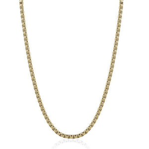 Mens Polished Round Box Chain SYPN32-24 - Fifth Avenue Jewellers