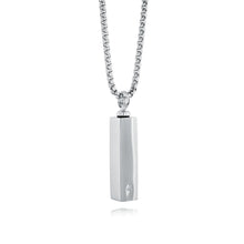 Load image into Gallery viewer, Mens Rectangular Tube Urn Necklace - Fifth Avenue Jewellers

