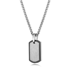 Mens Small Dog Tag Necklace - Fifth Avenue Jewellers