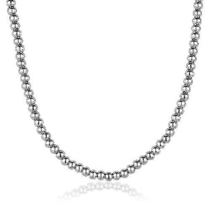 Mens Steel Bead Adjustable Chain SN42 - Fifth Avenue Jewellers
