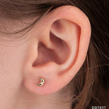 Load image into Gallery viewer, Moon And Star Stud Earrings - Fifth Avenue Jewellers

