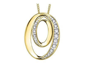Nesting Oval Diamond Pendant Necklace - Fifth Avenue Jewellers