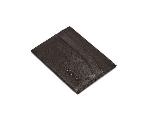 Nixon Flaco Leather Card Wallet Brown - Fifth Avenue Jewellers