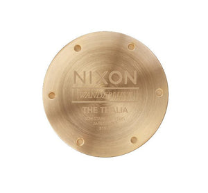 Nixon Thalia Leather Watch With Gold Face A1343-2498-00 - Fifth Avenue Jewellers