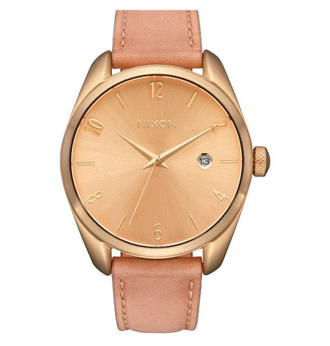 Nixon Thalia Leather Watch With Light Gold Face A1343-5085-00 - Fifth Avenue Jewellers