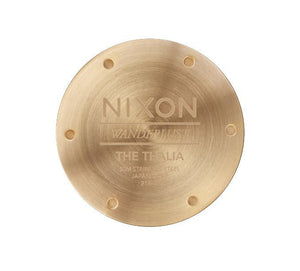 Nixon Thalia Leather Watch With Light Gold Face A1343-5085-00 - Fifth Avenue Jewellers