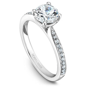 Noam Carver 14K White Gold Engagement Ring B018-02WM-075A - Fifth Avenue Jewellers