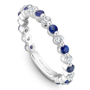 Noam Carver Open Shank & Gemstone Stacker Band Special Order Collection - Fifth Avenue Jewellers