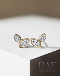 Noam Carver Rae Diamond Seed Pod Stud Earrings - Fifth Avenue Jewellers