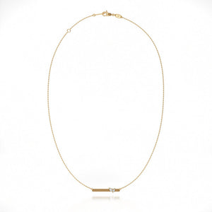 Noam Carver Rae Diamond Set Bar Necklace - Fifth Avenue Jewellers