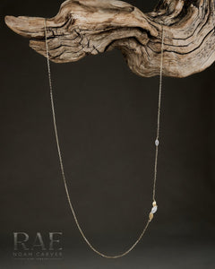 Noam Carver Rae Offset Diamond Station Necklace - Fifth Avenue Jewellers