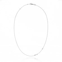 Load image into Gallery viewer, Noam Carver Rae Offset Diamond Station Necklace - Fifth Avenue Jewellers
