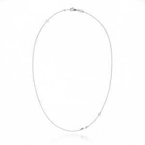 Noam Carver Rae Offset Diamond Station Necklace - Fifth Avenue Jewellers