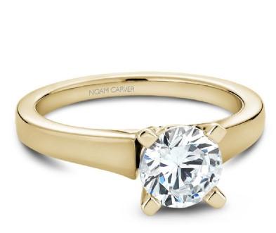 Noam Carver Yellow Gold Engagement Ring B006-03YM-075A - Fifth Avenue Jewellers