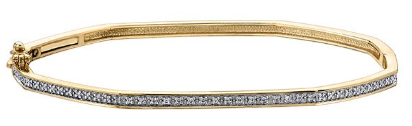 Octoganol Diamond Bangle - Fifth Avenue Jewellers