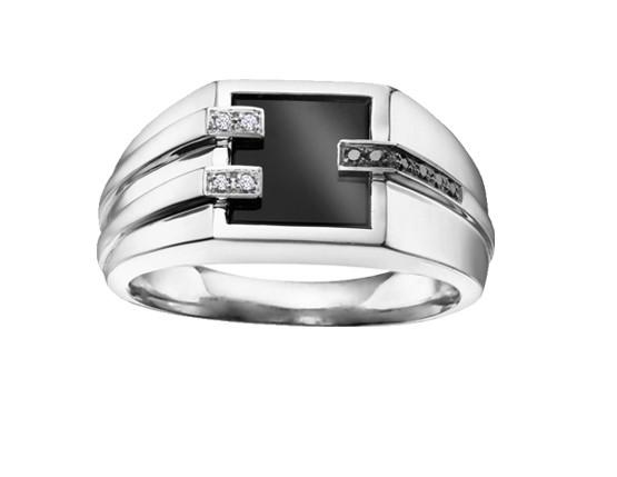 Onyx And Diamond Ring - Fifth Avenue Jewellers