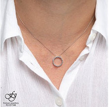 Load image into Gallery viewer, Open Circle Pendant Necklace - Fifth Avenue Jewellers
