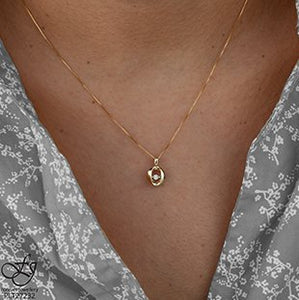 Open Circle Pulse Pendant Necklace - Fifth Avenue Jewellers