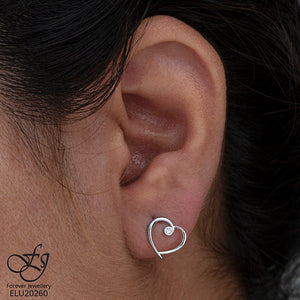 Open Heart Earrings - Fifth Avenue Jewellers