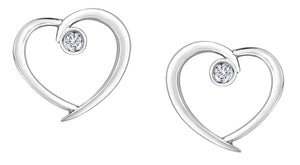 Open Heart Earrings - Fifth Avenue Jewellers