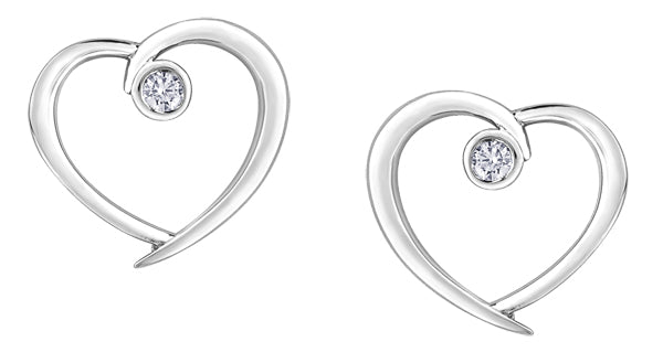 Open Heart Earrings - Fifth Avenue Jewellers