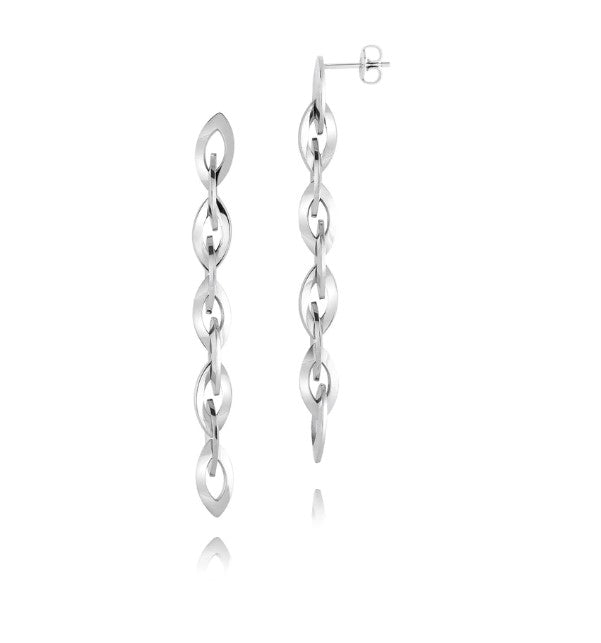 Oval Twist Drop Earrings - Fifth Avenue Jewellers