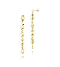 Load image into Gallery viewer, Oval Twist Drop Earrings - Fifth Avenue Jewellers
