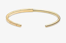 Load image into Gallery viewer, Pandora 14K Gold Plated Signature ID Bangle - Fifth Avenue Jewellers
