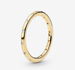 Pandora 14K Simple Sparkling Band Ring - Fifth Avenue Jewellers