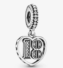 Load image into Gallery viewer, Pandora 18th Celebration Dangle Charm - Fifth Avenue Jewellers

