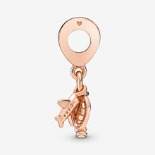 Load image into Gallery viewer, Pandora Airplane, Globe &amp; Suitcase Triple Dangle Charm - Fifth Avenue Jewellers
