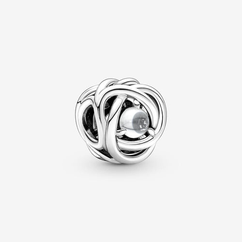 Pandora April Clear Eternity Circle Charm - Fifth Avenue Jewellers