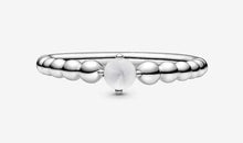 Load image into Gallery viewer, Pandora April Milky White Beaded Ring - Fifth Avenue Jewellers
