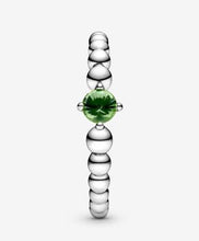 Load image into Gallery viewer, Pandora August Spring Green Beaded Ring - Fifth Avenue Jewellers
