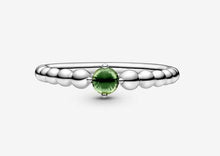 Load image into Gallery viewer, Pandora August Spring Green Beaded Ring - Fifth Avenue Jewellers
